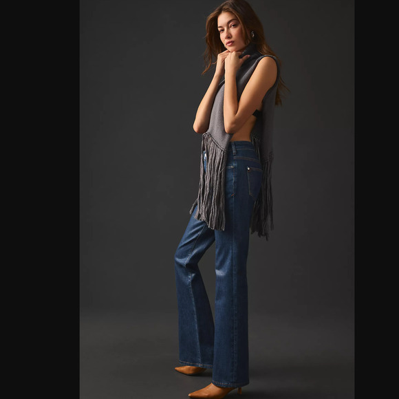 Anthropologie Pilcro Coated Demilune Jeans - New 28 Waist - Picture 5 of 8
